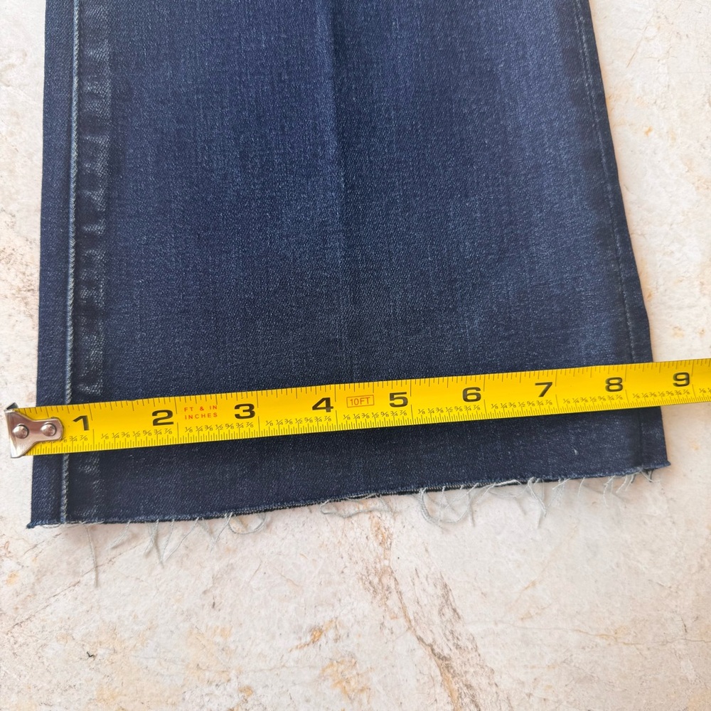 L’Agence The Sneeki Flare Legs Low Rise Hanson blue jeans size 27 NWT - Picture 12 of 15